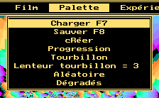 Menu Palette