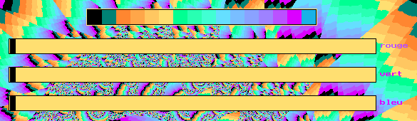 Barres de changement de couleurs